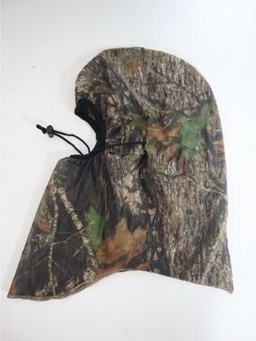Camo Hunting Balaclava Hood - Brown Green Realtree-Style